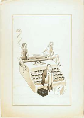 GILL FOX  Orig Program Cover Art for CRITIC'S CHOICE