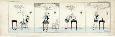 CHESTER GOULD - MODERN MILLIE DAILY STRIP ORIG ART 1925