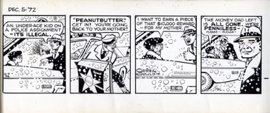 CHESTER GOULD - DICK TRACY DAILY STRIP ORIG ART 12-5-72