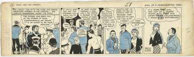 MILTON CANIFF - TERRY & PIRATES DAILY 1935 NORMANDIE