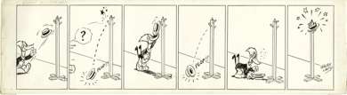 WALTER LANTZ - WOODY WOODPECKER DAILY ORIG ART 1941