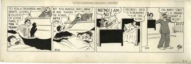 H.J. TUTHILL - BUNGLE FAMILY DAILY STRIP ORIG ART 9-18