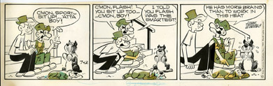 FRANK ROBERGE - MRS FITZ'S FLATS DAILY ORIG ART 7-12-69