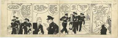JOHN STRIEBEL - DIXIE DUGAN DAILY STRIP ORIG ART 5-6-31