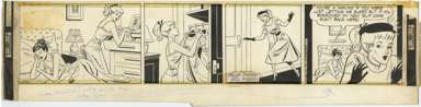 GILL FOX - JEANIE DAILY STRIP 1951 ORIG ART - NEW SLIP