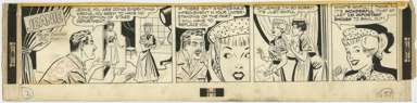 GILL FOX - JEANIE DAILY ORIG ART 1951 - BAWLED OUT