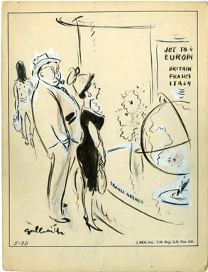 GALBRAITH - SIDE GLANCES DAILY ORIG ART - EUROPE RERUN