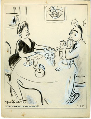 GALBRAITH - SIDE GLANCES DAILY ORIG ART - THIRD ROLL