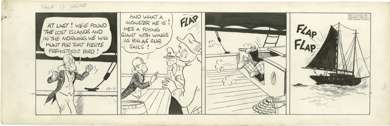 WALTER BERNDT - SMITTY DAILY ORIGINAL ART 10-7-49