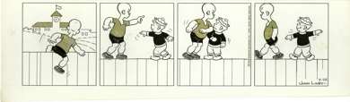 JOHN LINEY - HENRY DAILY STRIP ORIGINAL ART 2-22-75