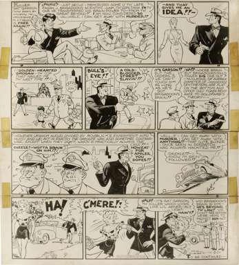 AL CAPP - LI'L ABNER SUNDAY STRIP ORIG ART 8-24-47 GAT