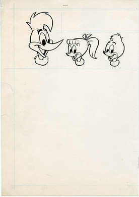 PETE ALVARADO -MARCH OF COMICS #261 ORIG BACK COVER ART