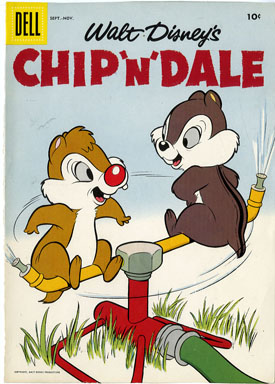 COVER PROOF FOR CHIP 'N' DALE #7 (1956) SPRINKLERS