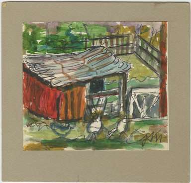 JOSEPHINE MAHAFFEY (1903-1982) - CHICKEN COOP - TEXAS
