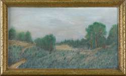 WILL OUSLEY - "TEXAS BLUE BONNETS" Painting - 1935