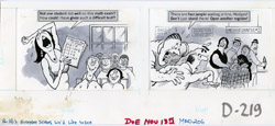 AL JAFFEE - MAD #206 TEACHER / STORE CHECKOUT ORIG ART