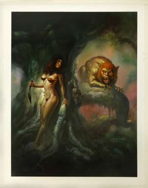 BORIS VALLEJO - MANITOCORE ORIG PAINTED ART Fantasy
