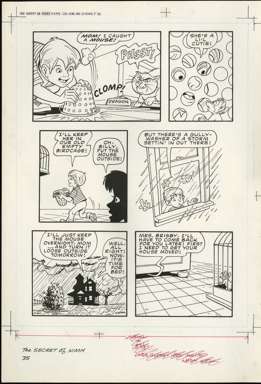 SECRET OF NIMH MOVIE ADAPTATION p35 ORIG ART CAUGHT