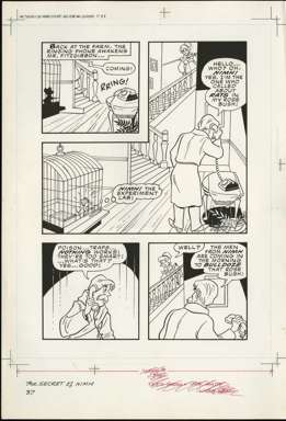 SECRET OF NIMH MOVIE ADAPTATION p37 ORIG ART BULLDOZE