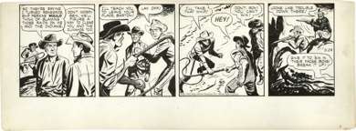 TOM/CHUCK McKIMSON - ROY ROGERS DAILY ORIG ART  5-24-50