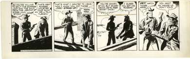 TOM/CHUCK McKIMSON - ROY ROGERS DAILY ORIG ART  4-4-50