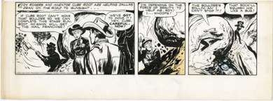 TOM/CHUCK McKIMSON - ROY ROGERS DAILY ORIG ART 10-16-50