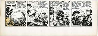 TOM/CHUCK McKIMSON - ROY ROGERS DAILY ORIG ART 10-17-50