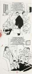 BOB JONES Orig MAD #294 Art EAVESDROPPER BUBONIC PLAGUE