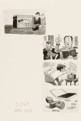 BOB CLARKE - MAD #208 TV/THUMPRINTS/ANECTDOTES ORIG ART