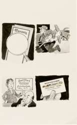 BOB CLARKE - MAD #208 WARRANTY / BUSINESS CARD ORIG ART