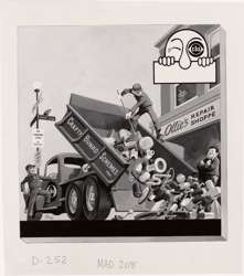 BOB CLARKE - MAD #208 CRAFTY BUNKO SCHEMES ORIGINAL ART