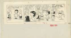 ERNST & SAUNDERS - MAD #89 PEANUTS PARODY ORIGINAL ART