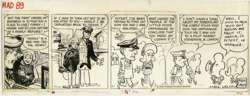 MILT CANIFF / LAZARUS - MAD #89 STEVE CANYON PARODY ART