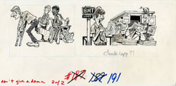 BOB JONES - MAD #191 MAD MAG. / LEG IN CAST ORIG ART