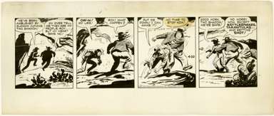 TOM/CHUCK McKIMSON - ROY ROGERS DAILY ORIG ART  4-20-50