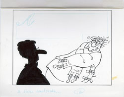 PAUL COKER JR - MAD #300 STRAIT-JACKET HANDSHAKE ART