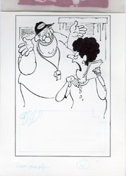 PAUL COKER JR - MAD #300 900-NUMBER/PHYS ED ORIG ART