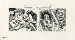 RICK TULKA - MAD #304 CHAINSAW ORIGINAL PENCIL ART