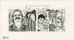 RICK TULKA - MAD #304 NOSE PICKING ORIGINAL PENCIL ART