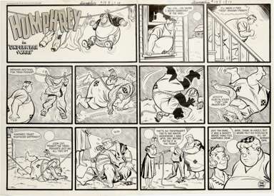 AL AVISON -HUMPHREY #19 PAGES 16/17 ORIG ART CENTERFOLD