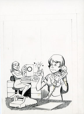 BOB CLARKE - MAD #261 PHONE FINGER LUBRICANT ORIG ART