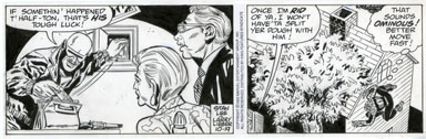 LARRY LIEBER - SPIDER-MAN DAILY ART 10-19-93 ROBBERY