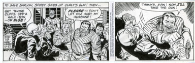 LARRY LIEBER - SPIDER-MAN DAILY ART 10-22-93 STANDOFF