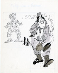 PAUL COKER JR. - MAD #225 TAFFY WAS A HITMAN  ORIG ART