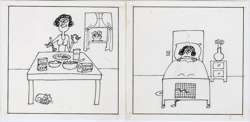 DEAN NORMAN - Orig MAD #197 Art ORGANIC FOOD - 1978