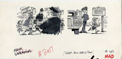 BOB JONES - MAD #207 SCHOOL BUSING ORIGINAL ART