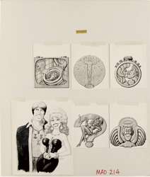 AL JAFFEE - MAD #214 MEDALS FOR ACTORS ORIG ART