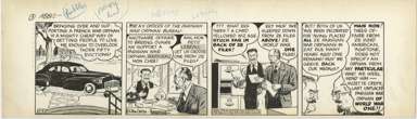RAEBURN VAN BUREN - ABBIE & SLATS DAILY ORIG ART 5-8-46