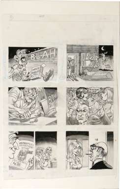 BILL WARD - CRACKED PAGE CHEESE DOODLES ORIGINAL ART