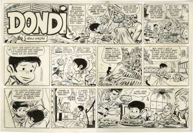 IRWIN HASEN - DONDI SUNDAY ORIGINAL ART 4-14-68
